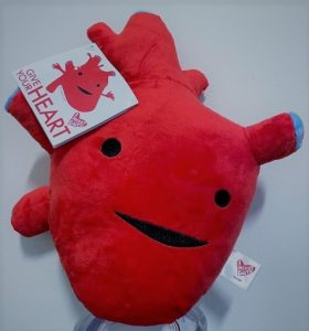 big heart plush